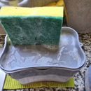 Dispensador 2 en 1 Para Jabón y Esponja de Cocina