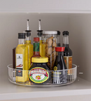 Kit Cocina 360° Organizada | Bandeja Giratoria Lazy Susan + Estante Magnético Para Especias