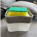 Dispensador 2 en 1 Para Jabón y Esponja de Cocina