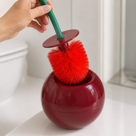 Escobilla de Baño Decorativa en Forma de Cereza