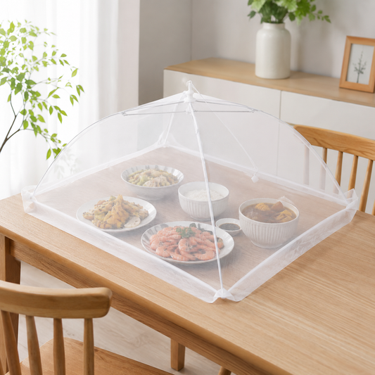Cubierta Plegable Para Alimentos Contra Moscas e Insectos